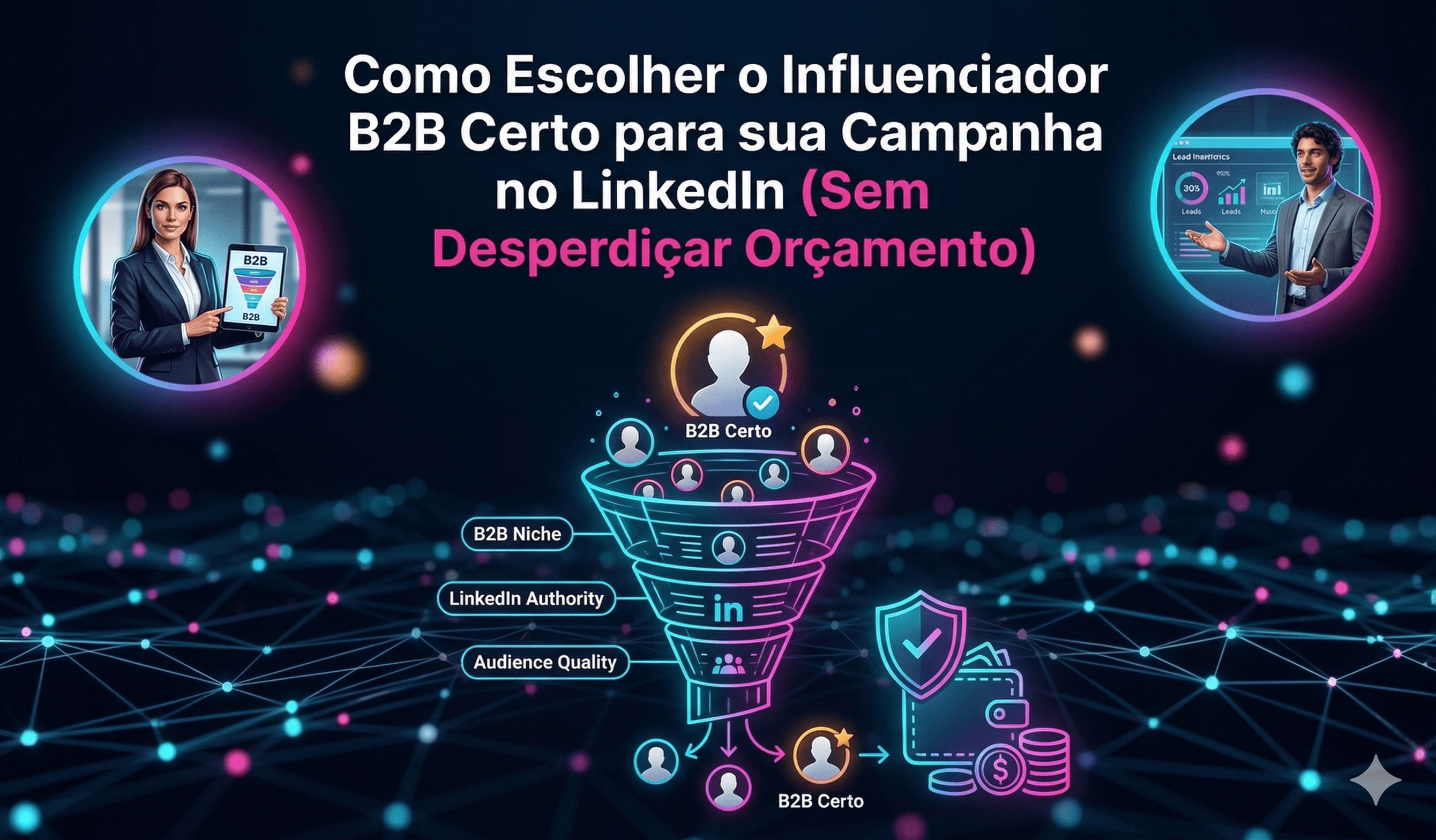 Como Escolher o Influenciador B2B Certo para sua Campanha no LinkedIn (Sem Desperdiçar Orçamento)