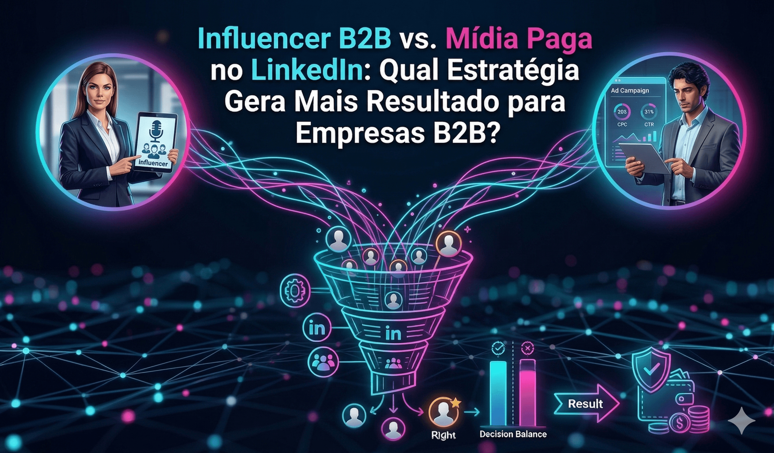Influencer B2B vs. Mídia Paga no LinkedIn: Qual Estratégia Gera Mais Resultado para Empresas B2B?
